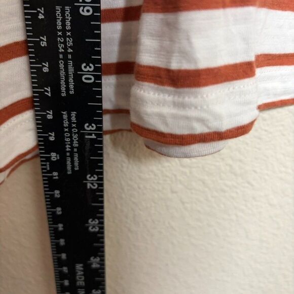 Torrid Blouse Women's 3 Striped Short Sleeve Printed Shirt Casual 3X T-Shirt - Picture 5 of 8